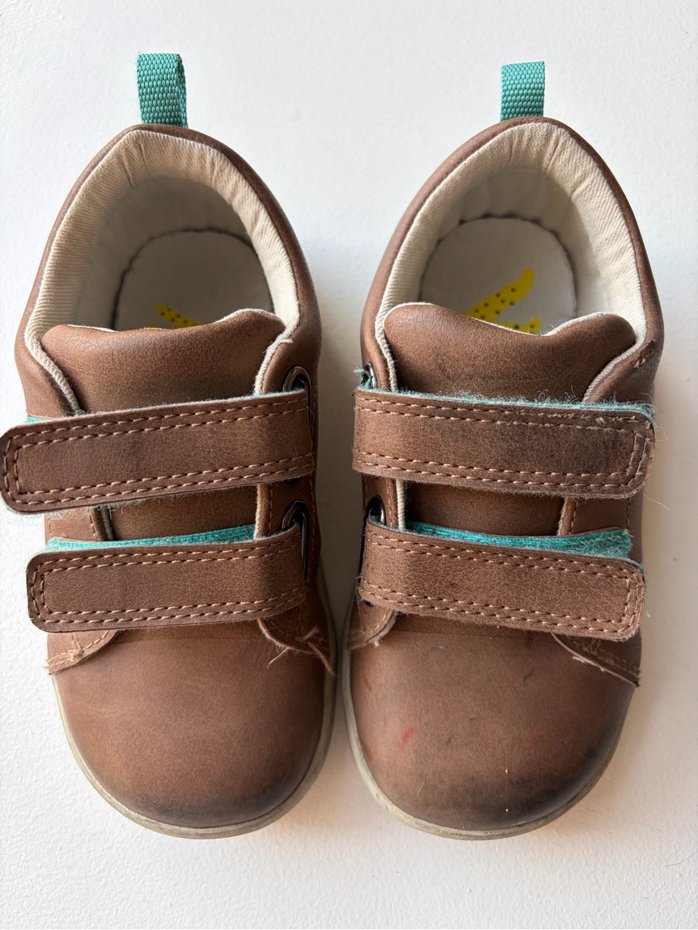 Ten Little Brown Toddler Shoes Size 10